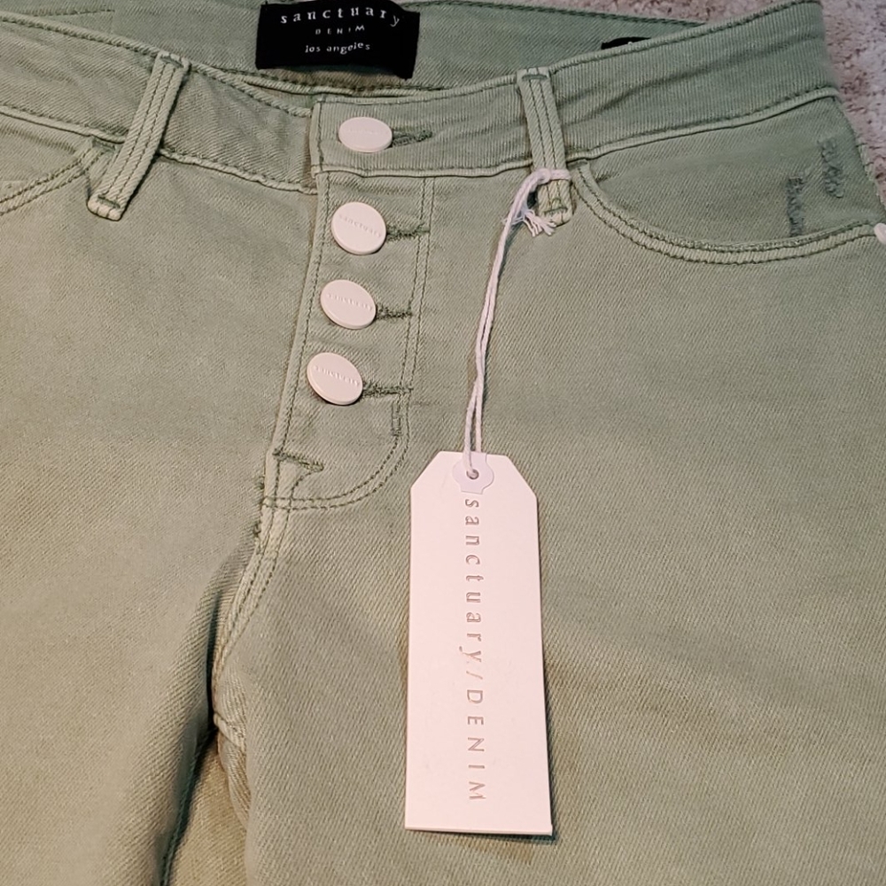 Sanctuary Non Conformist Wide Leg Crop Jeans - Picture 2 of 7